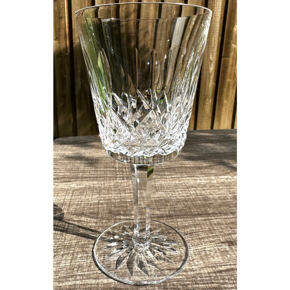 Waterford Crystal Lismore Vintage Ireland 6 7/8" Water Goblet-Excellent - Picture 3 of 5